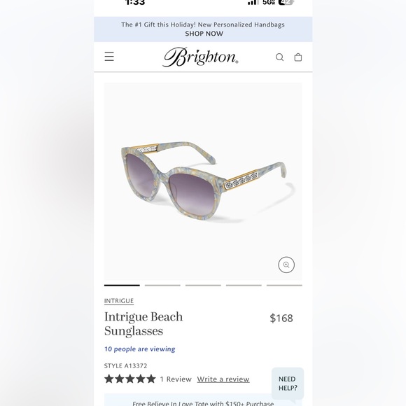 Brighton Intrigue Beach Sunglasses - Picture 7 of 10